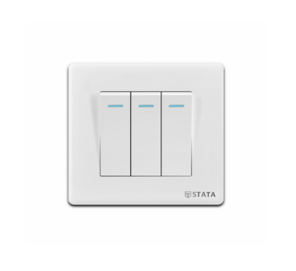 3 Gang 1 Way Switch Imperial Series